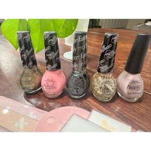 Nicole by OPI Multi Color 5X Nail Polish and Nail Buffer and Files New